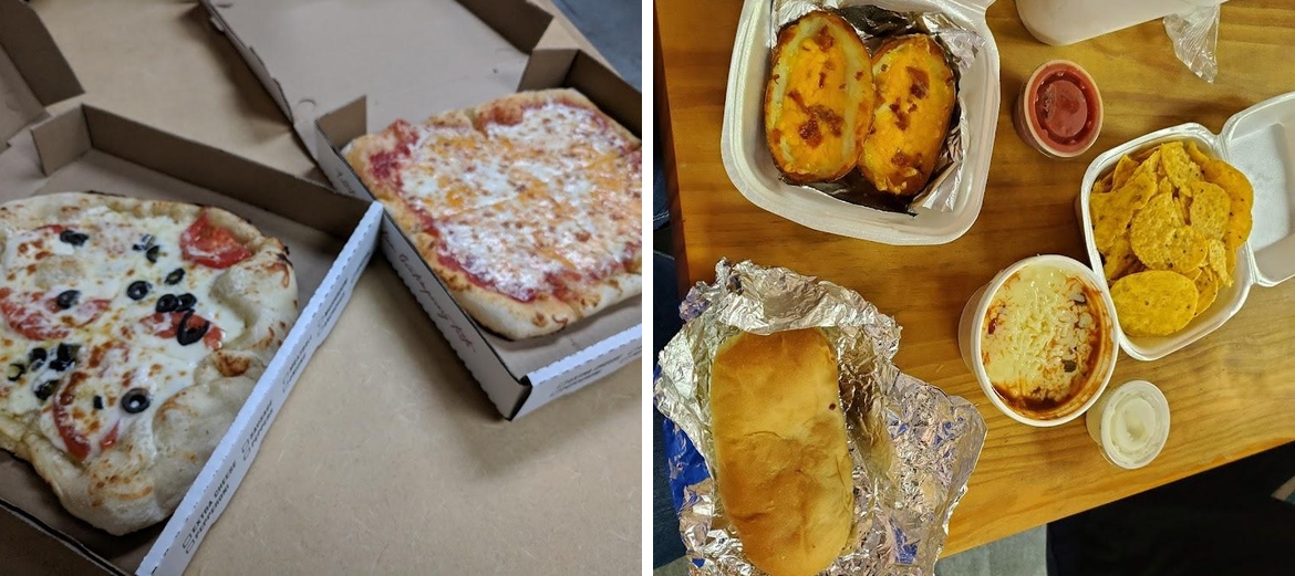 Slice Italian Beef and Pizza