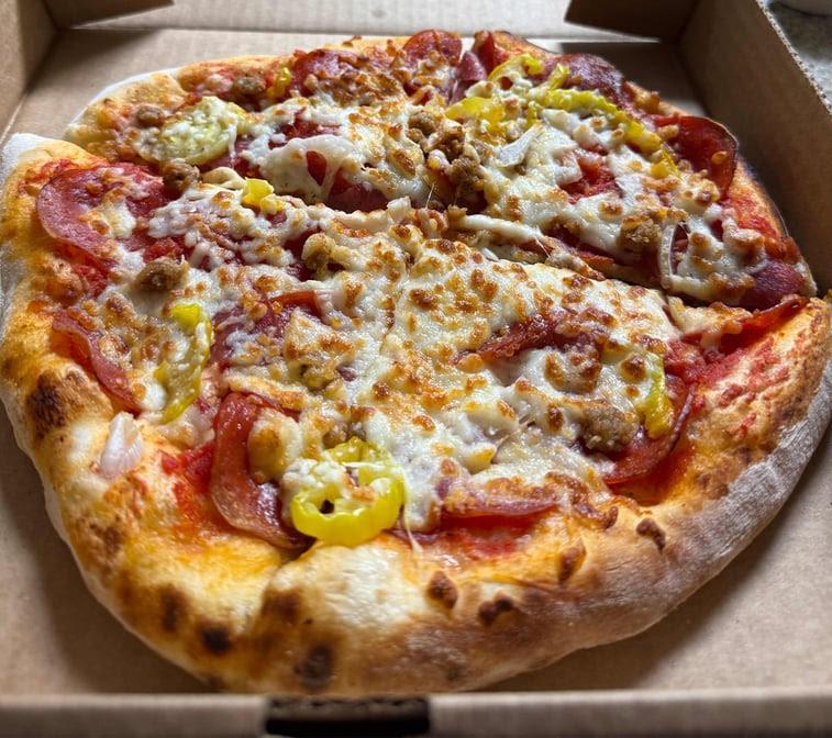 Slice Italian Beef and Pizza